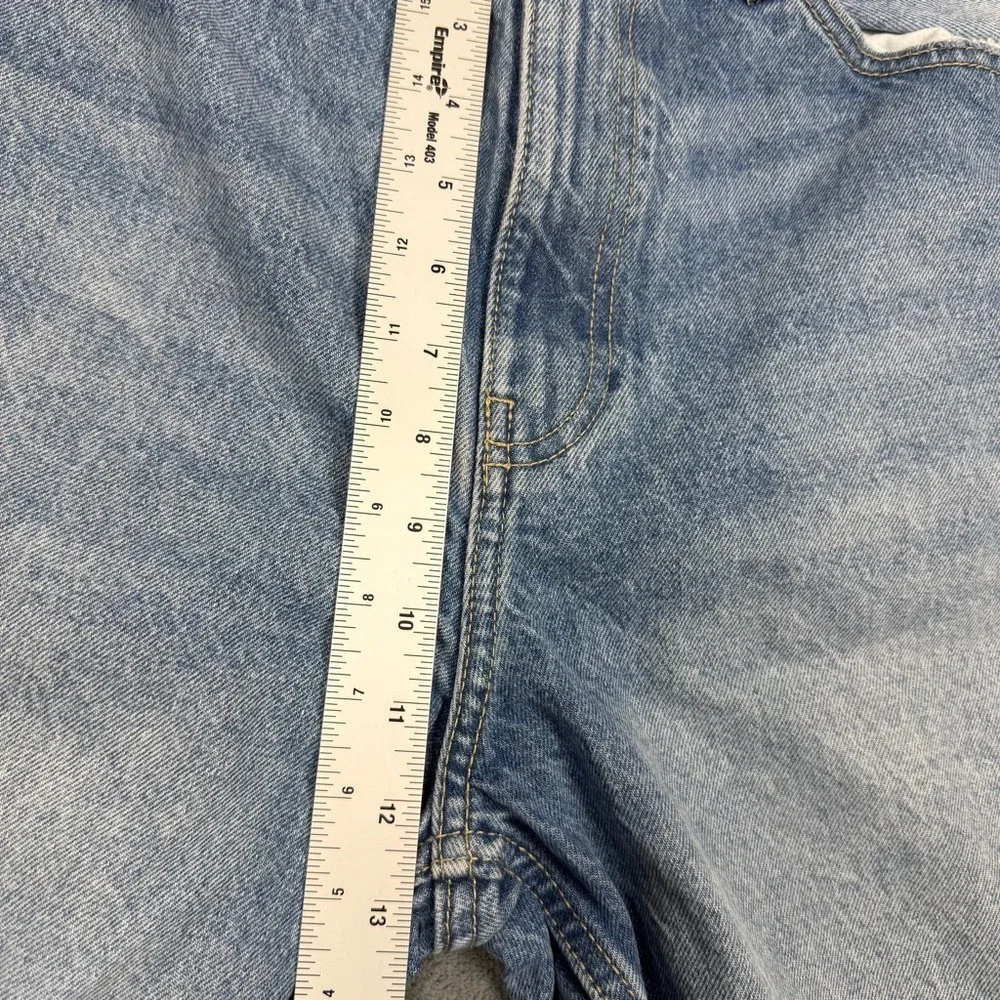 Bershka Denim Shorts Womens US 34 Blue‎ High Rise Loose Y2K Jean Shorts
